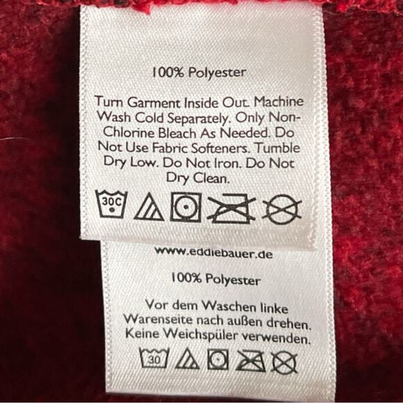 Eddie Bauer Women’s Buffalo Plaid Pullover Sweater Jacket Size Medium Cabincore - Picture 13 of 13